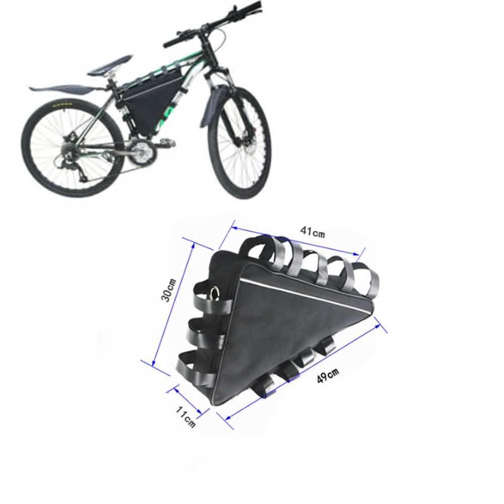 49x41x30cm Mountain Bike Triangle Tube Frame Bag Tool Battery Storage bag