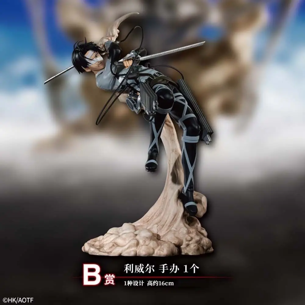 Attack On Titan Figures Eren Jaeger Anime Figure Mikasa Ackerman Armin Arlert Figurine Statue Model Collect Decoration Desk Toys