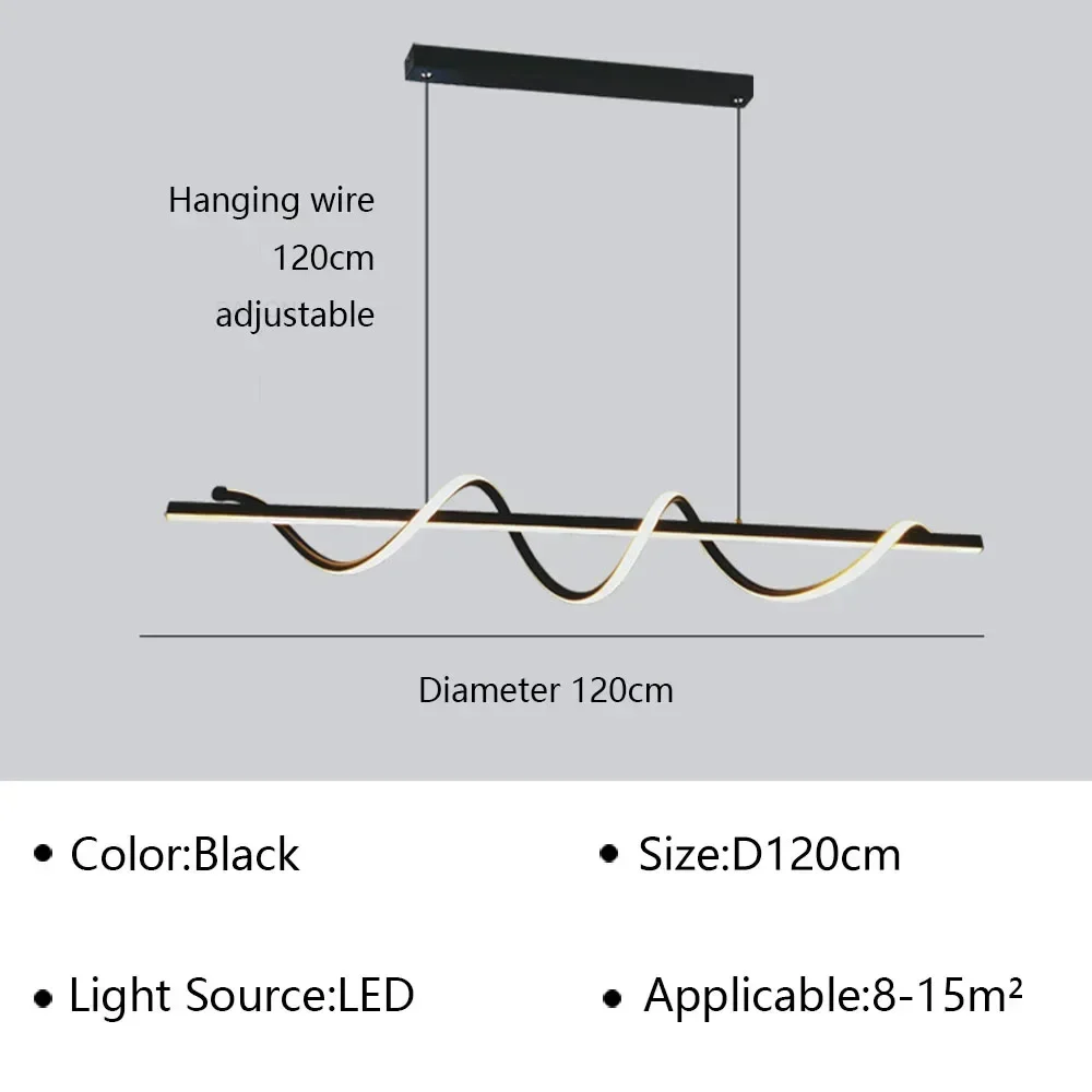 Moderne LED-hanglamp Scandinavische restaurantplafondlamp voor woonkamer, eetkamer, kantoor, bar, binnenverlichting, decoratieve verlichtingsarmatuur