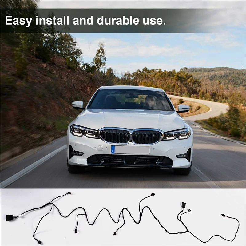 

For BMW 3 Series 2015 320I/X3 2018/X1 2012 Front Bumper PDC Wiring Harness Loom 61126991952 6991952-A54R