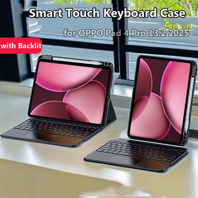 Magnetic Keyboard Case for Samsung Galaxy Tab S10 Lite X400 X406B 10.9 2025 Smart Touch Bluetooth Keyboard Built in Backlit Case