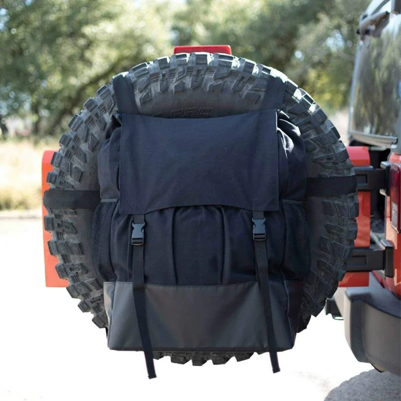 

Car Spare Tire Storage Bag Garbage Storage Spare Tire Hanging Bag Camping Car Truck Suv Rv Spare Tire Tool Adjustable Bag