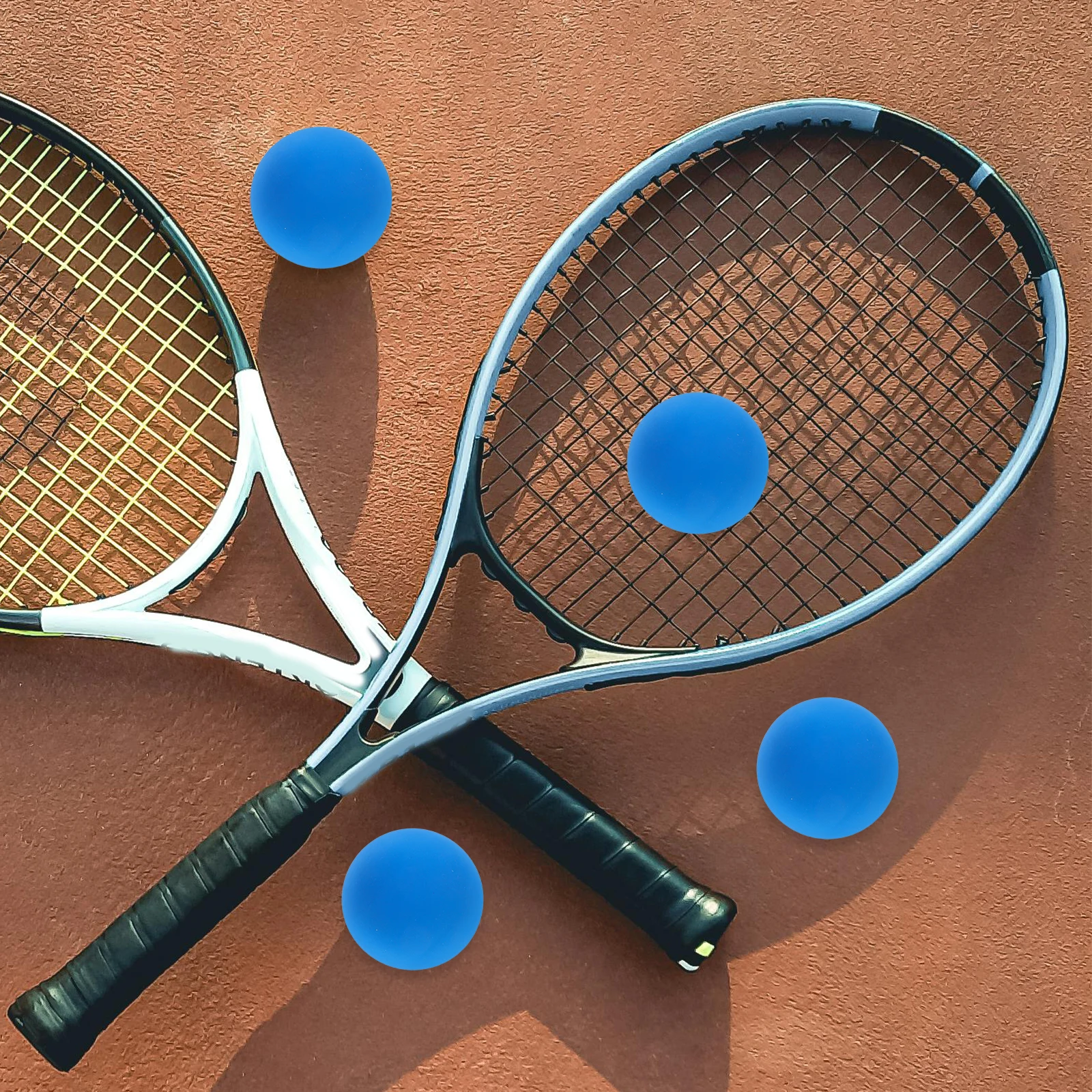

4 Pcs Squash Training Ball Bounce High Elastic Racket Balls Racquetball Accessories Pet Blue Racketball Beginner Child