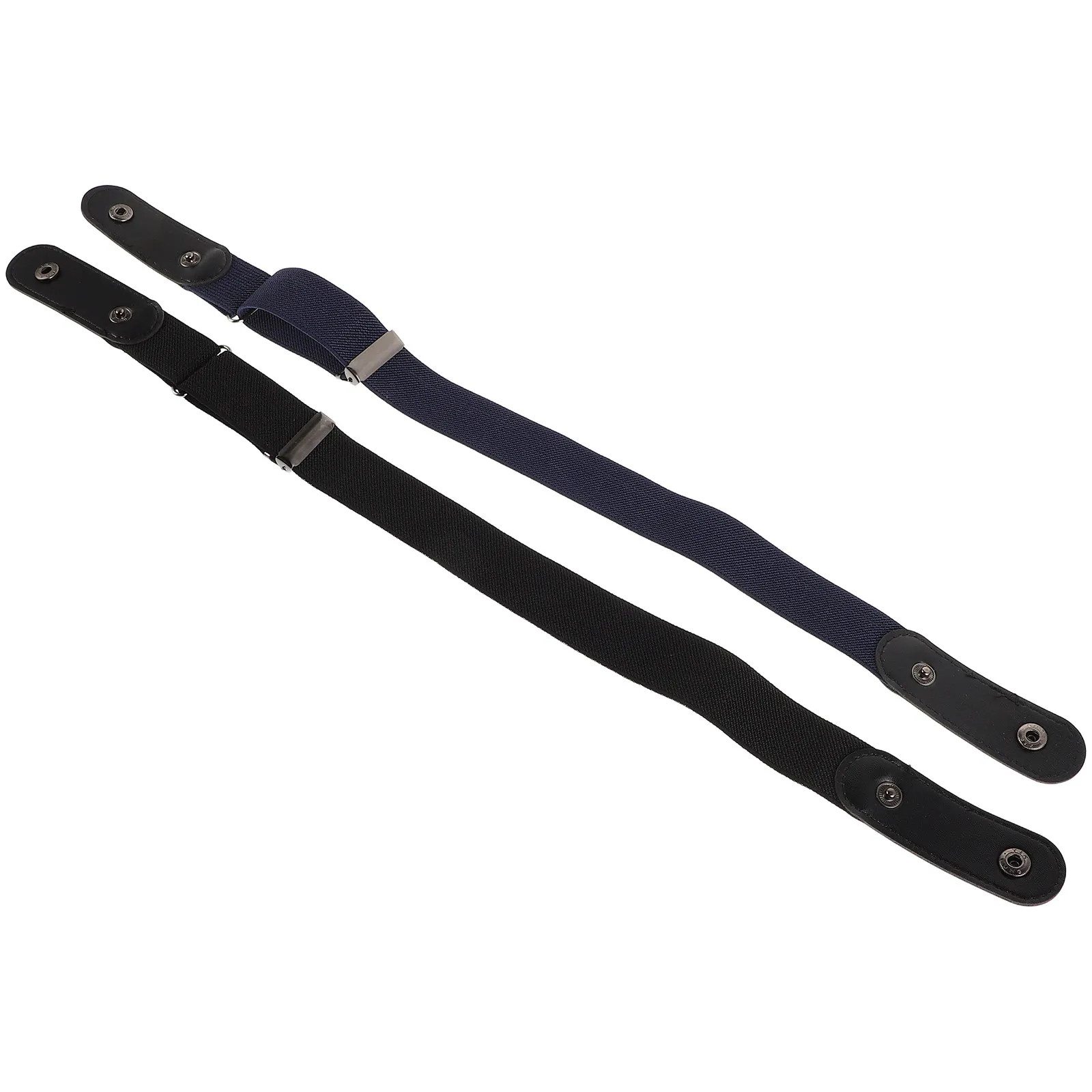 

2Pcs Invisible Elastic Belt for Women Men No Buckle Stretch Waist Belt for Jeans Dress Pants Tucking Comfortable Adjustable Lazy