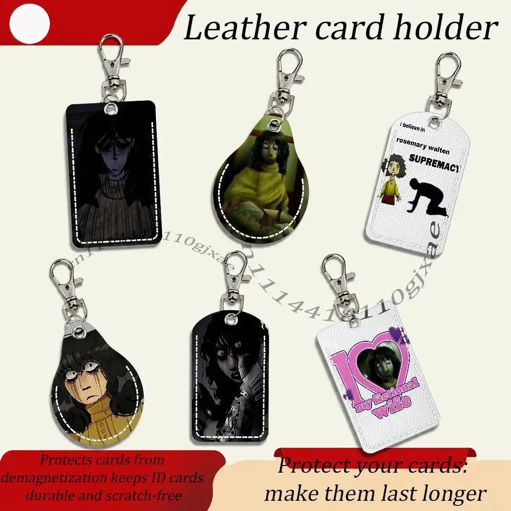 The W-Walten F-Files Rosemary Card Keychain Fashion Pendant Bag ID Door Card Case Bus Card Cute Adult Scratch Resistant