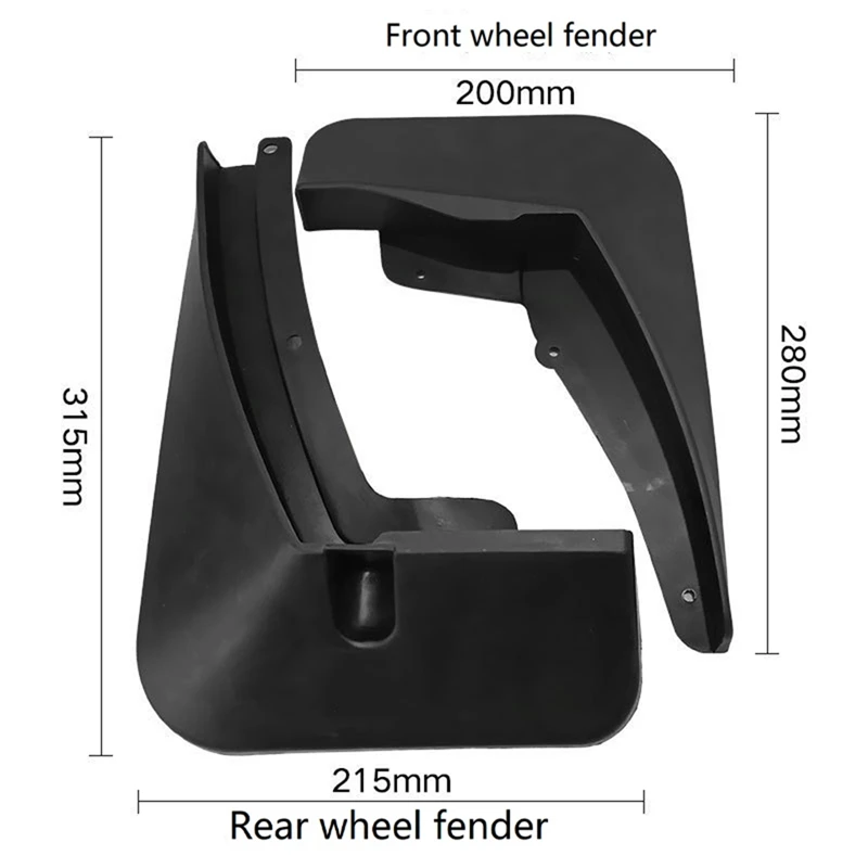 Para-lamas do carro para volkswagen teramonts atlas 2017-2020 fender mud guard flap splash flaps mudflapor acessórios peças acessório