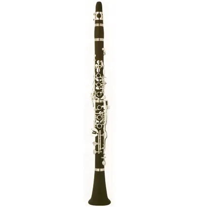 High Grade Bb 21 Key German Type Silver Plated ABS Body Wood Texture Customizable Clarinet for Performance