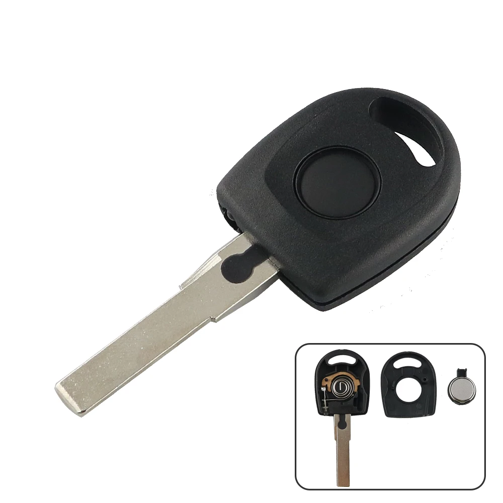 YIQIXIN With Light Blank Car Key Case For VW Polo Golf for SEAT Ibiza Leon B5 Passat For SKODA Octavia Sagitar HU66 Blade ID48