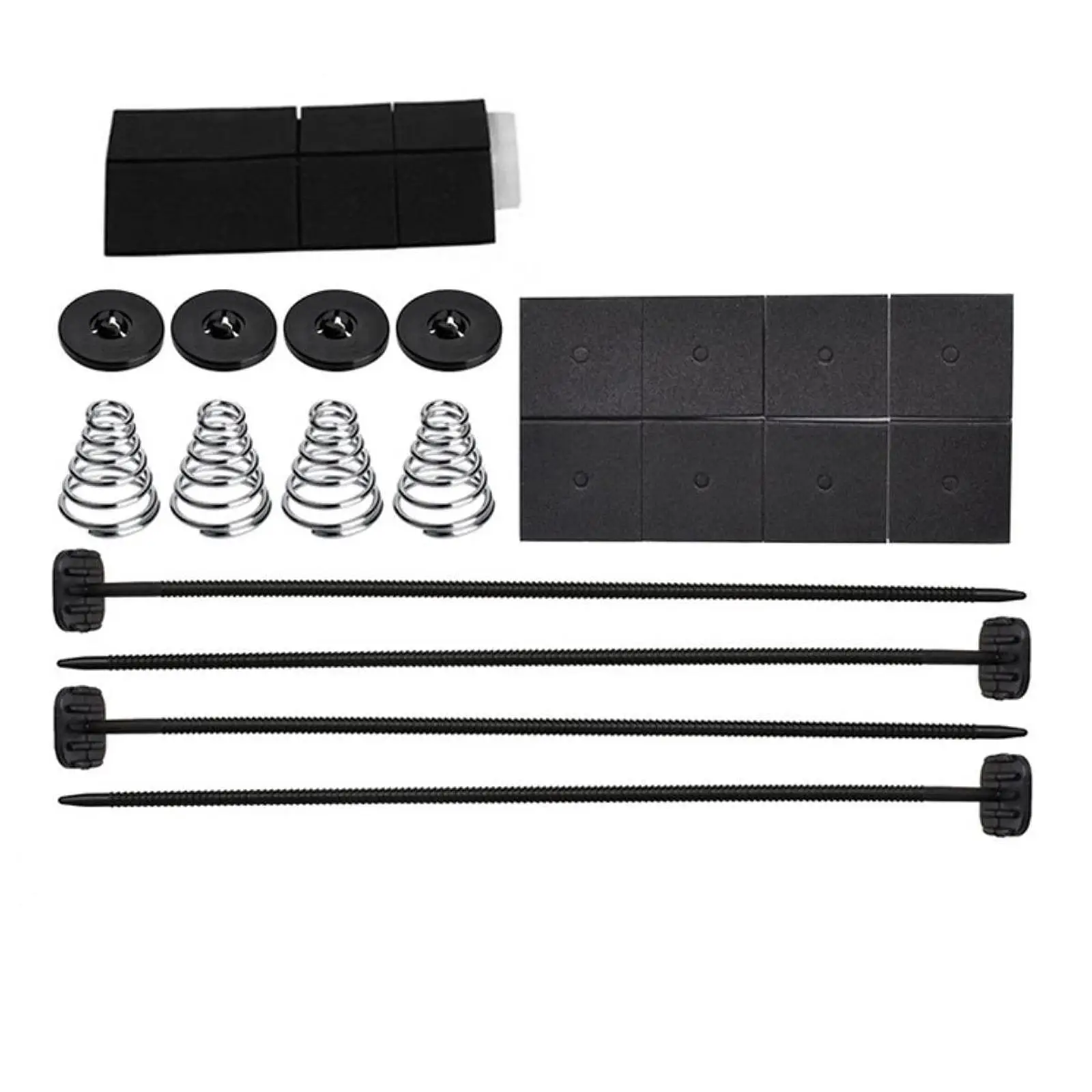 

Car Electric Radiator Fan Mount Kit PP Black Tie Strap Mounting for Universal Cooling Fan Attachment for Vehicles