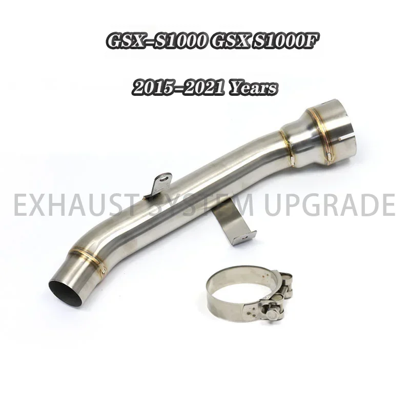 

For Suzuki GSXS1000 GSX-S1000 GSX S1000F 2015-2021 Years Motorcycle Exhaust System Modified Middle Intermediate Connecting Pipe