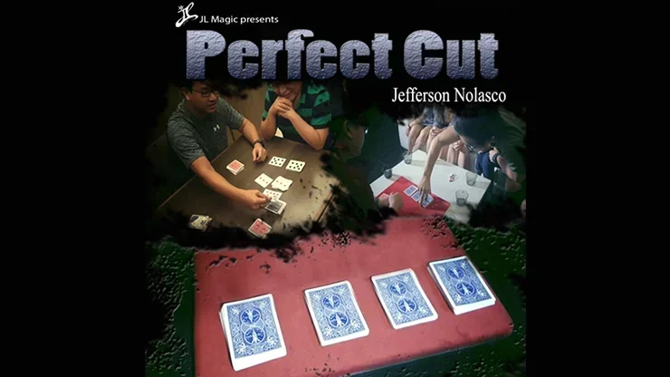 Perfect Cut by Jeff Nolasco Card Magic Visual Effect Close Up Magic Trick Magia Magie Magicians Prop Accessory Illusion Gimmick