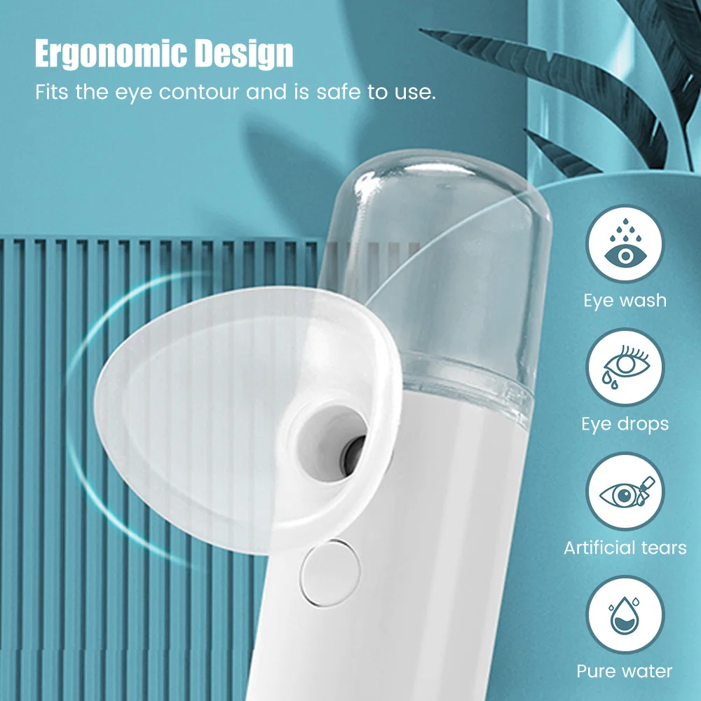 Eye Moistener Nano Spray Glasses Dry and Astringent To Relieve Fatigue Portable USB Charging Eyewash Dry Eye Atomization