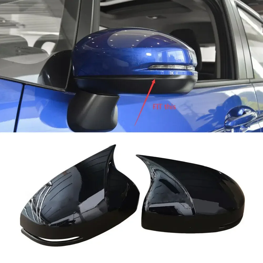 For Honda Fit Jazz Shuttle City 2014-2018 Car Rearview Side Mirror Cover Sticker Wing Cap Exterior Door Case Trim Carbon Fiber