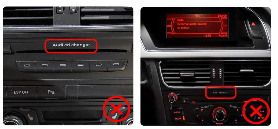 Junsun Wireless CarPlay Android Auto Interface Adapter für Audi A4 B8 A5 Q5 S5 2009–2015 mit AirPlay Mirror Link Navi Bluetooth – Detail 2
