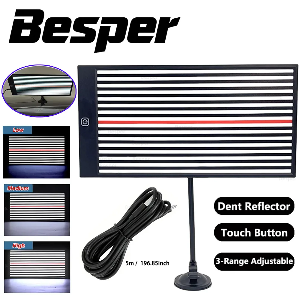 

Board Light Dent LED Inspection Line Board, Paintless Dent Removal, Professional Repair Lighting Reflection Tool Car Body Repair
