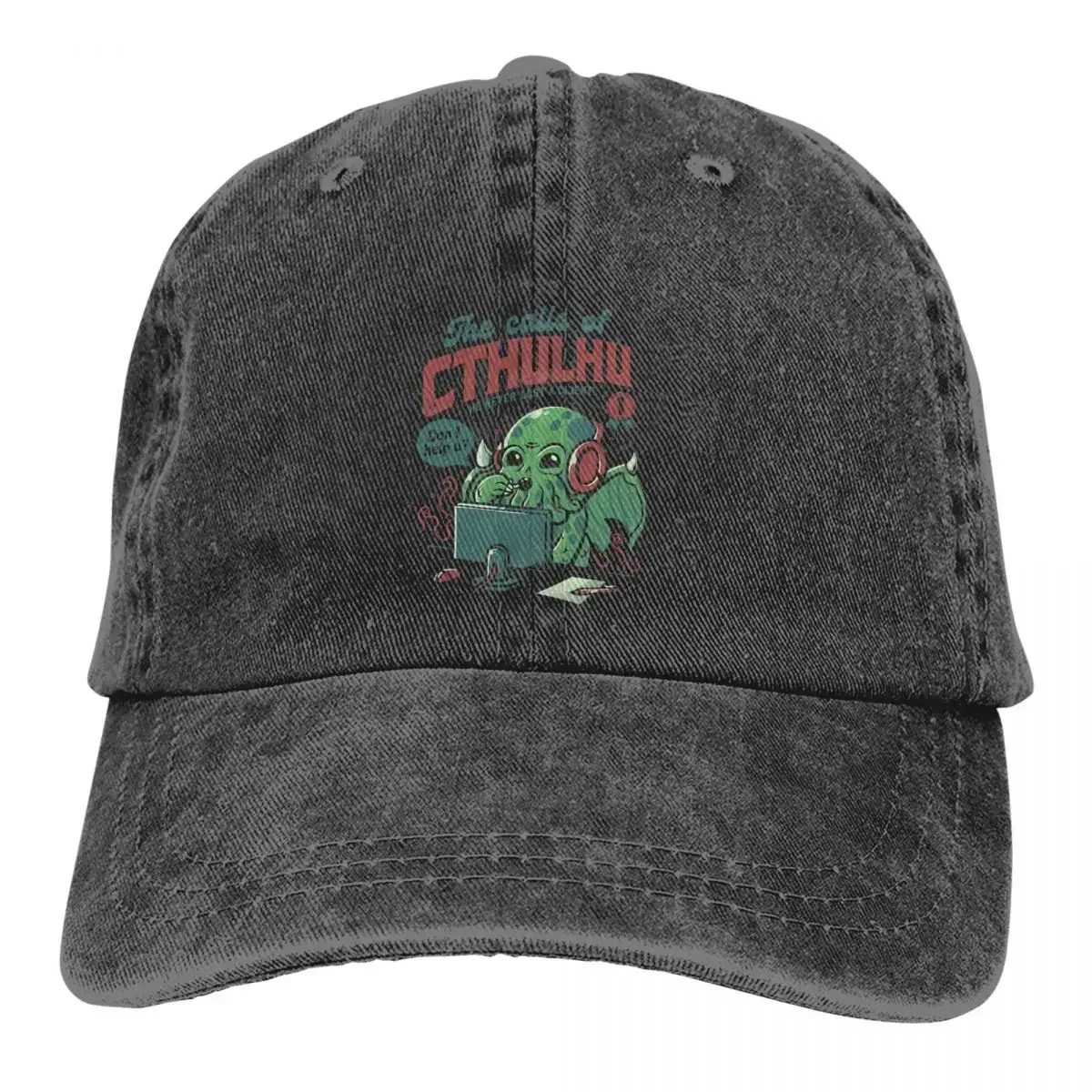 Baphomet Satan Lucifer Hat Peaked Men Women's Cowboy Cap The Calls Of Cthulhu Horror Monster Baseball Caps Visor Protect Hats