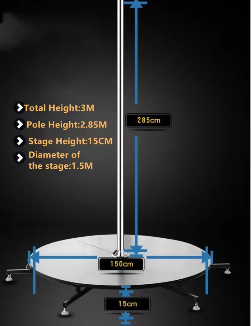 

standing Portable Dance Pole and Stage for Home Club Gym Party Pubpromote sales