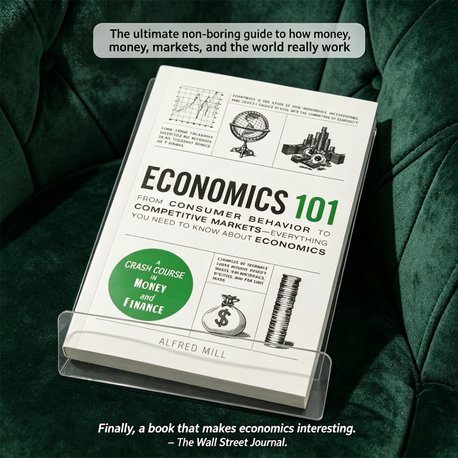 Economics 101 By Alfred Mill, Money and Finance Crash Course Educational English Economics Book