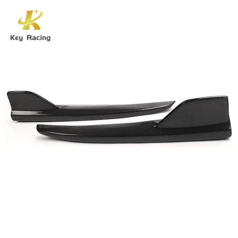 Carbon Fiber Rear Bumper Wrap Angle For Mercedes-Benz C Class W205 2 doors 4 doors Rear Wrap Side Corner Trim Cover Splitter