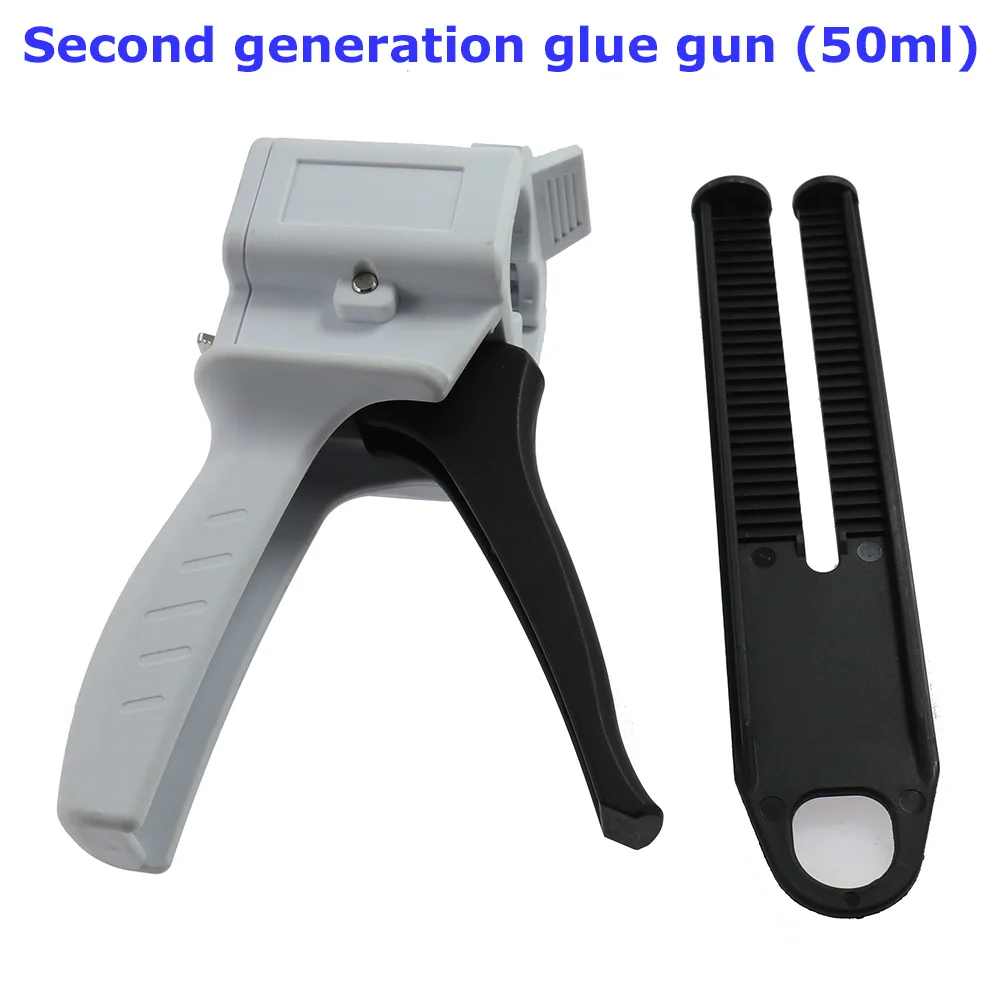 Second Generation 50ml Two Component AB Epoxy Sealant Glue Gun Applicator Glue Adhensive Squeeze Mixed Manual Caulking Dispenser