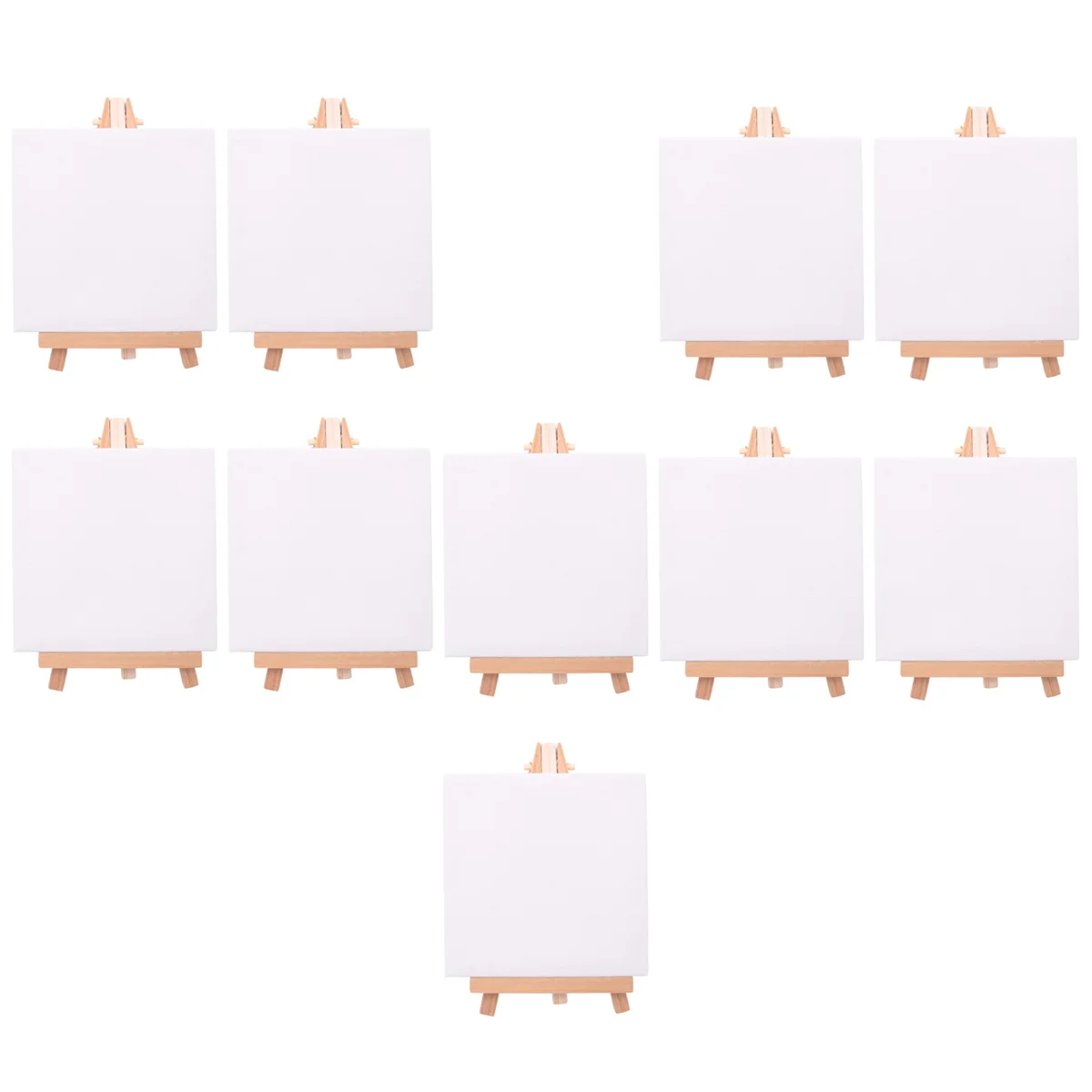 ABNP 10 Set Artists Mini Canvas Set Painting Craft DIY Drawing Small Table Easel Gift