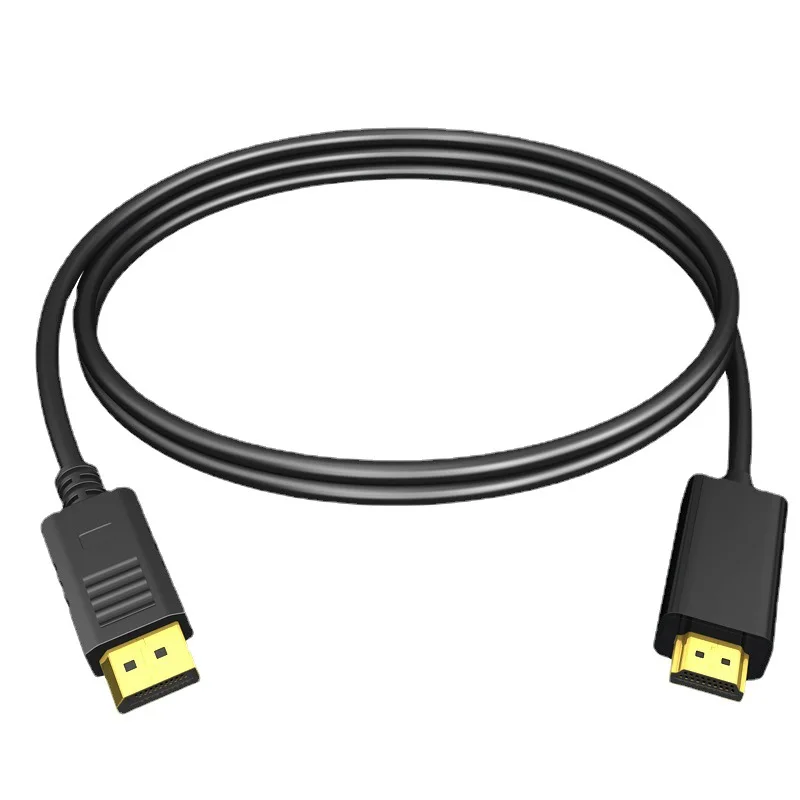 DP to HDMI-compatible Cable 4K 30Hz DisplayPort to HDMI-compatible Cable Display Port Video Audio Cord for PC Projector Laptop