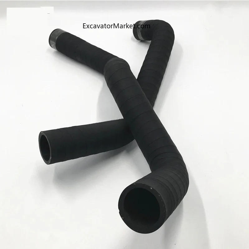 High Quality For CATERPILLAR CAT E320DBC engine upper and lower water pipes cooling tank smooth rubber excavator accessories