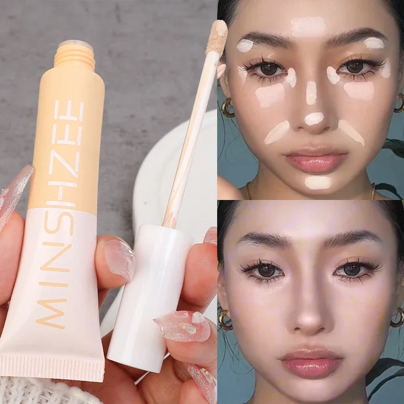 Liquid Concealer Stick Foundation Cream Moisturizing Full Coverage Acne Dark Circle Natural Matte Brightening Concealer Makeup