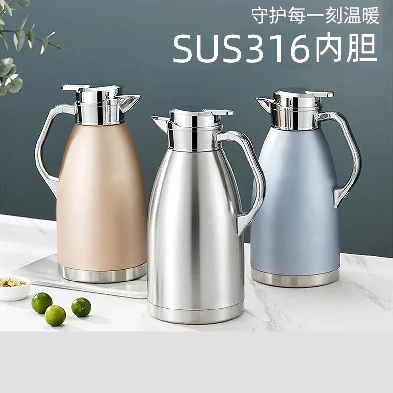 2.3L Water bottles coffee pot Portable Heat preservation water bottle tea pot 316 Stainless steel insulation pots thermos flask