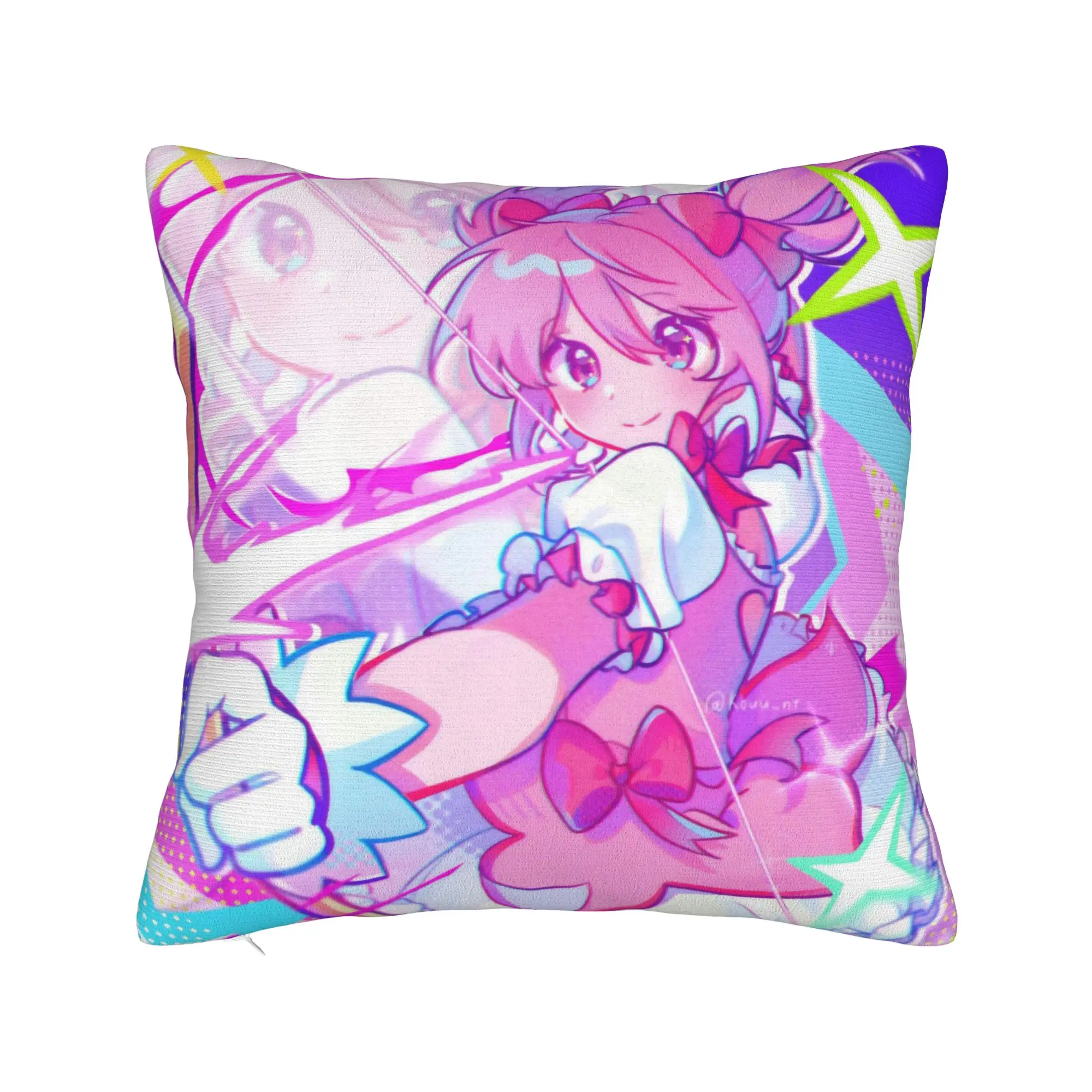 PMMM Madomagi Madoka Kaname Pillow Cover  Fashion Pillow Case For Living Room Chair Soft Pillowcases Gift