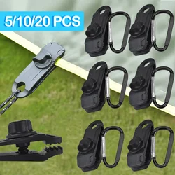 5~20PC Awning Clamp Tarp Clips Heavy Duty Lock Grip Tent Fasteners Clips Pool Awning Bungee Cord Car Tighten for Outdoor Camping