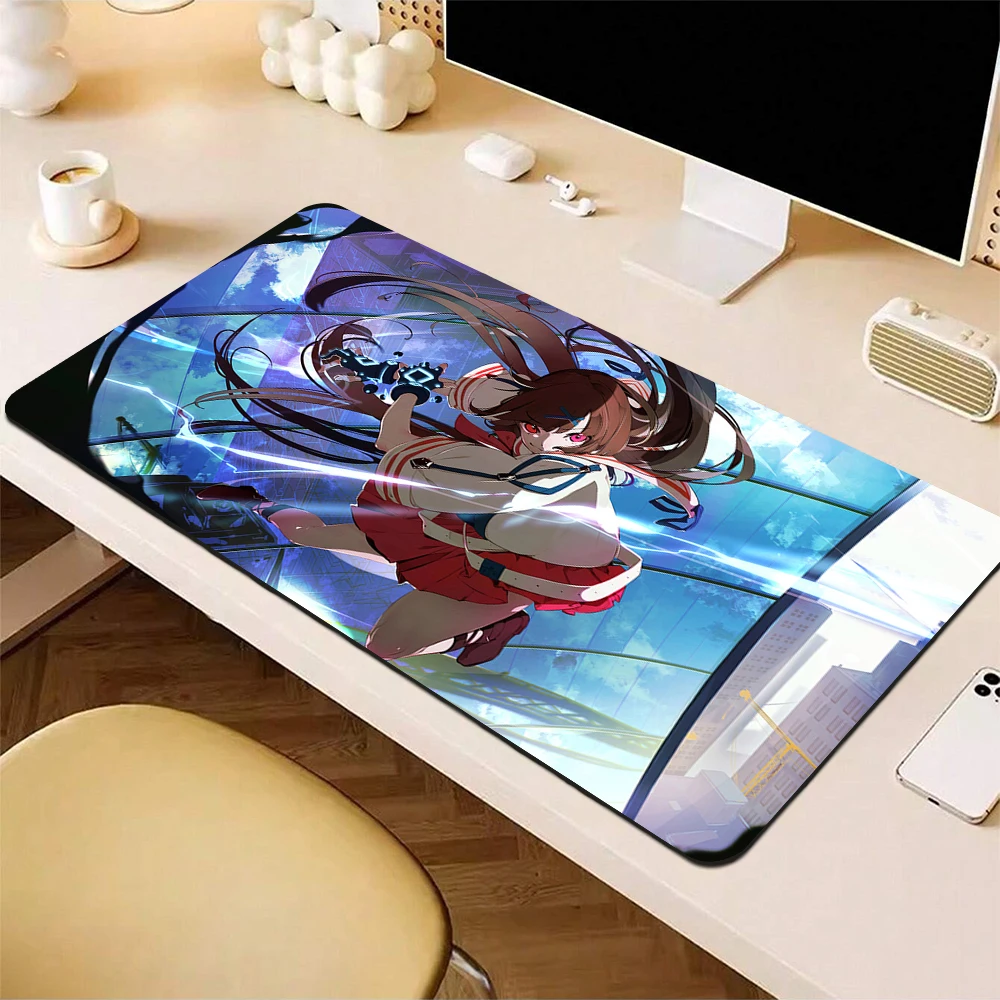 

Large Gaming Mouse Pad Kawaii Anime Girl Mousepad Non-Slip Mouse Mat Gamer XXL Computer Desk Mat 90x40cm Big Office Keyboard Pad