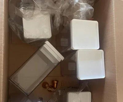 2.75c Short Square Plastic Food Storage Container
