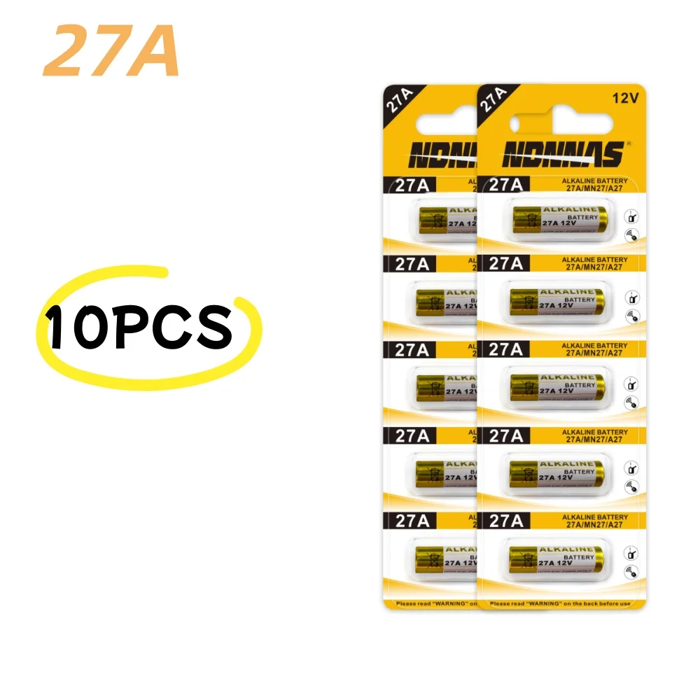 Bateria alkaliczna 12V A27 27A 27GA A27S E27A MN27 V27GA GP27A L828 K27A do dzwonków, alarmów, pilotów i zabawek elektrycznych — zdjęcie produktu 3