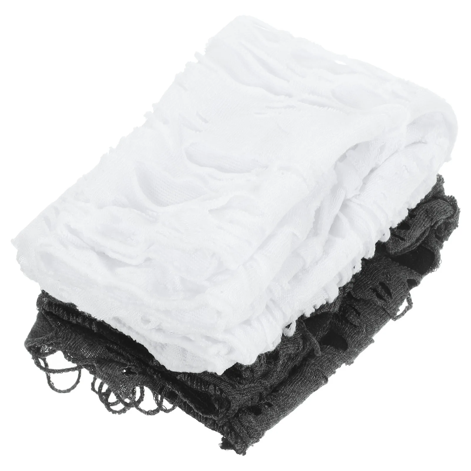 

2 Pairs Gloves Ripped Gothic Punk Halloween Costume Party Supplies Women Halloween Fingerless Gloves Cool Accessories