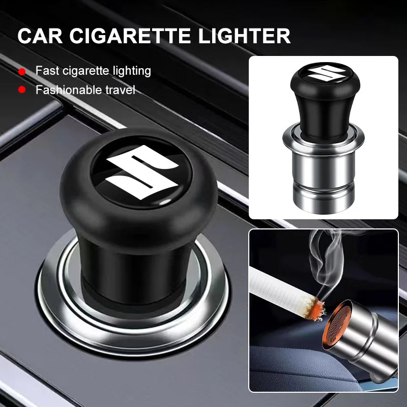 

1 шт. мини-заглушка для автомобильного прикуривателя с эмблемой, аксессуары для автомобилей Suzuki Swift, Samurai, Vitara, SX4, Jimny, Alto, Kaiser