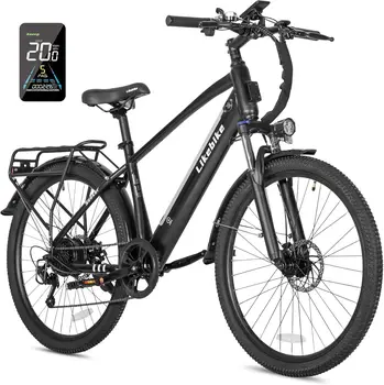 Image 26" Electric Bike for Adults with Peak 500W Brushless Motor, 35Miles 324WH Removable Battery 20MPH Commuting Electric