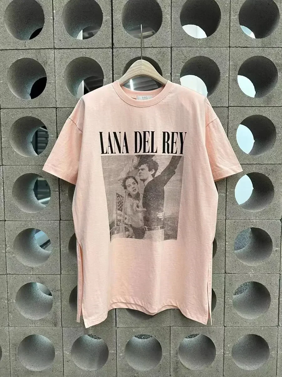 Summer Men‘s Women Cotton T-Shirt New Lana Del Rey Ldr Sailing Tan Print Tops Tees Male Fashion Clothing Harajuku Streetwear