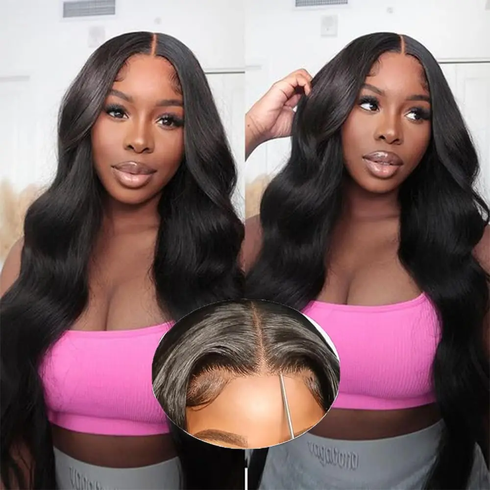 

200% 30 32 Inches 4X6 Glueless Wigs Human Hair Ready To Wear Body Wave Lace Front Closure Lace Frontal Remy Wig For Women