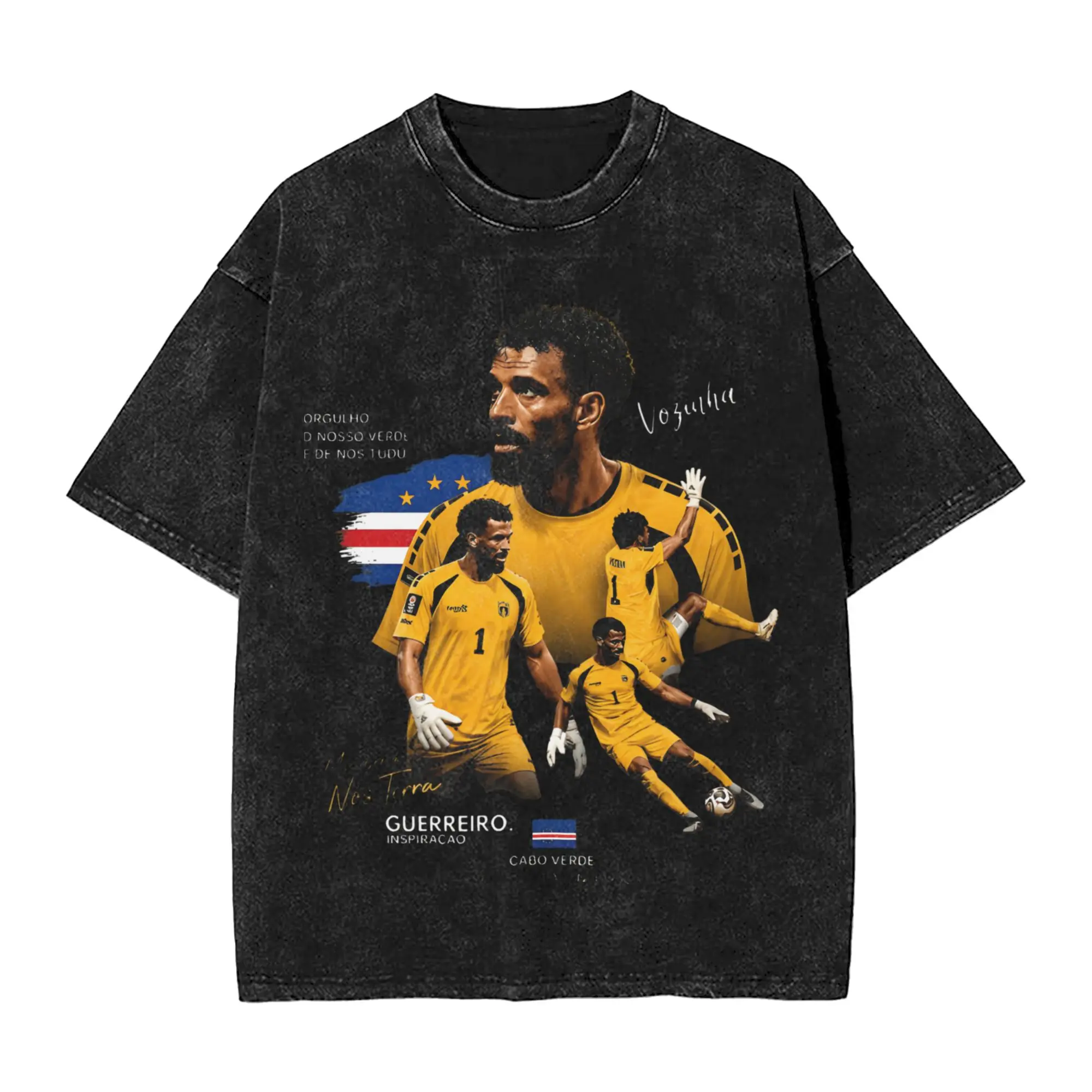 Cabo Verde Vozinha T-Shirt  Novelty T Shirts Short-Sleeved Y2K Retro Tshirt Beach Casual Round Neck Oversized Tees