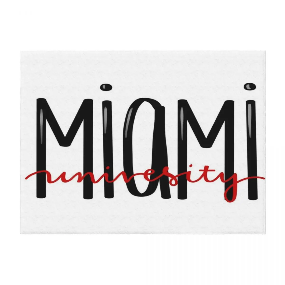 

Miami Caligraphy Throw Blanket Moving Designers Bed linens Luxury Blankets