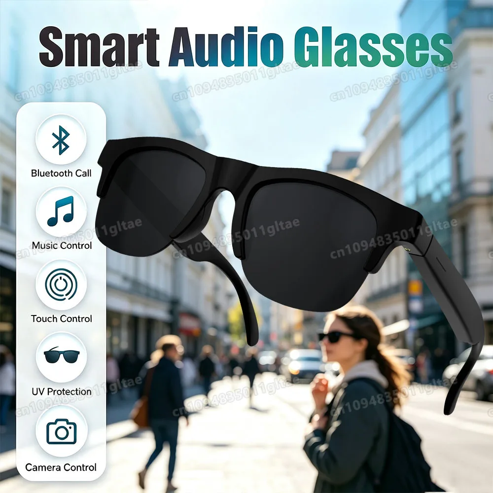 NEW Smart Glasses V5.3 Bluetooth Call High Quality Headphones Outdoor Sports Sunglasses Anti-touch UV Music Player for Men Women