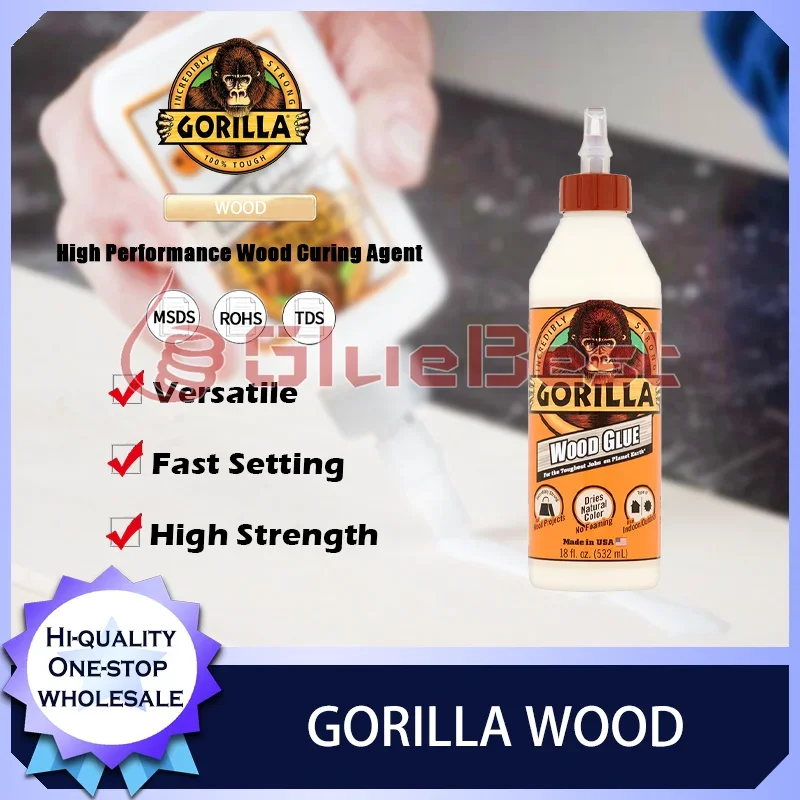 GORILLA Wood White PVA Curing Agent for Woodworking Furniture Guitar Skateboard and Wood Paneling Original Product