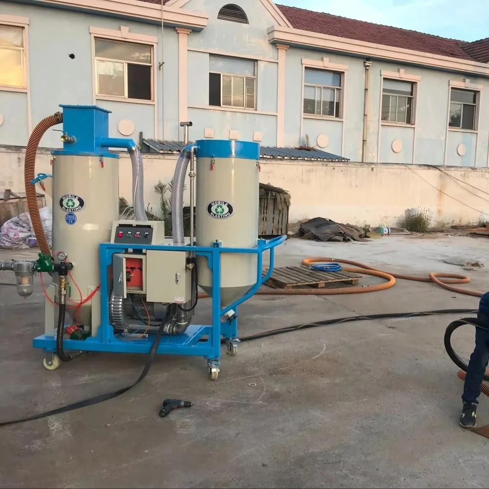 Mobile Circulating Sandblasting Machine Steel Plate Rust Removal Equipment Manual High-Pressure Cleaning Sandblasting Machine