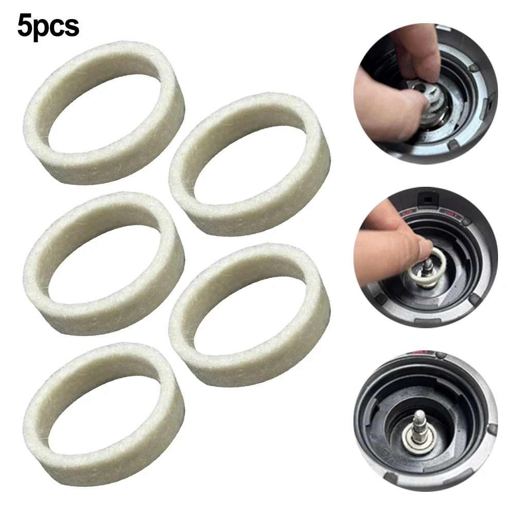 5pc Felt Washer Coffee Grinder Wool Felt Washer Replacement For Breville Espresso Models BES870 BES878 BES880 For Models 500 810