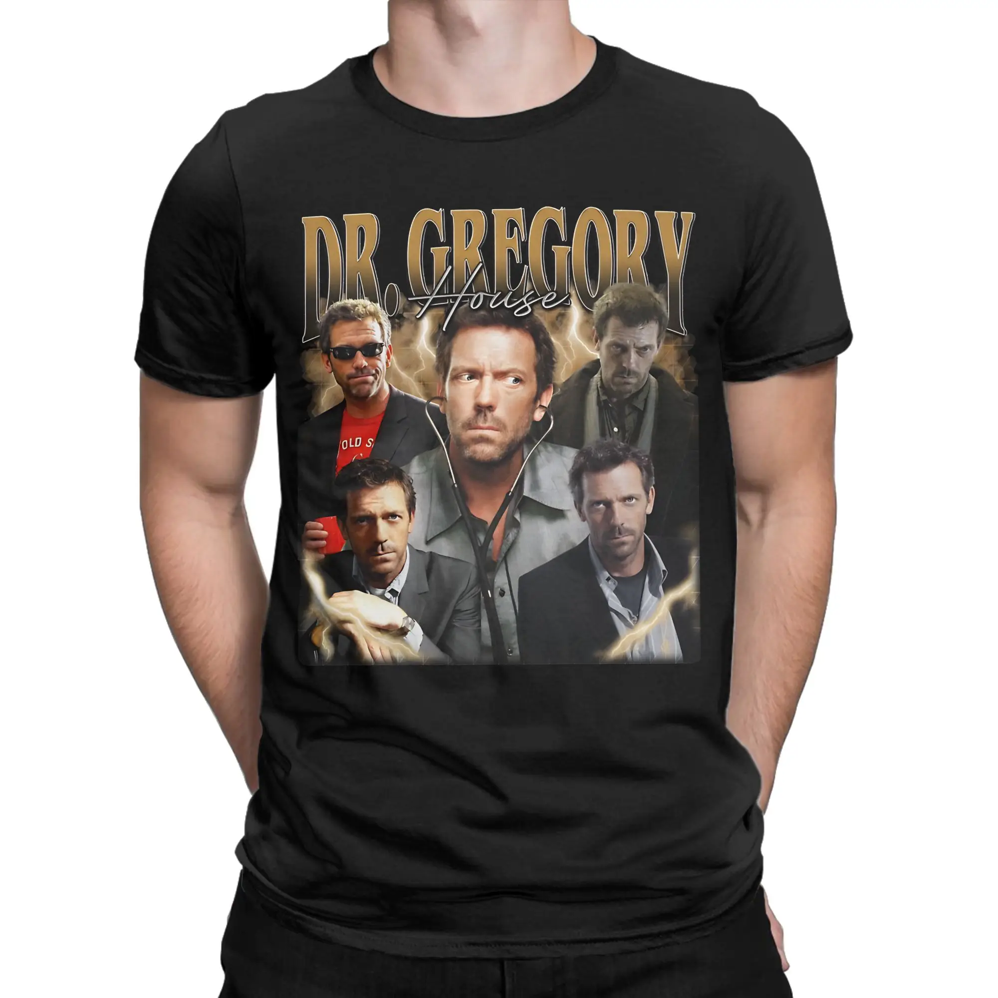 Dr Gregory House T-Shirt  Hippie T-Shirts Short Sleeve Streetwear Tshirt Summer Pure Cotton O-Neck Oversize Clothes