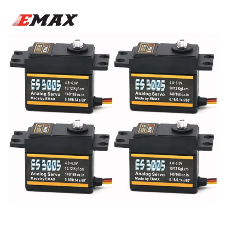 

Emax ES3005 4.8-6.0V 13kg High Torque Metal Gears Waterproof Analog Servo For RC Car Boat Airplane Helicopter Accessories