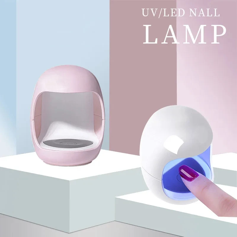 Mini secador rápido de uñas, lámpara UV LED USB de 6W, máquina de diseño de huevos de manicura, herramienta de Arte de uñas de un solo dedo, curado de Gel con USB gratis