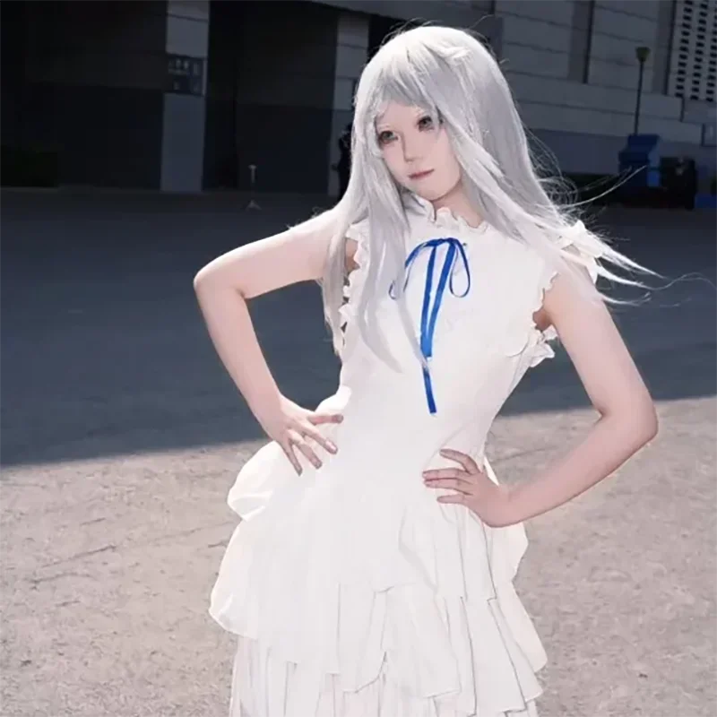 

Lolita Ruffle Cute Casual Outfits Anime Anohana: The Flower We Saw That Day Honma Meiko Menma Cosplay Costume Adult Women Dress