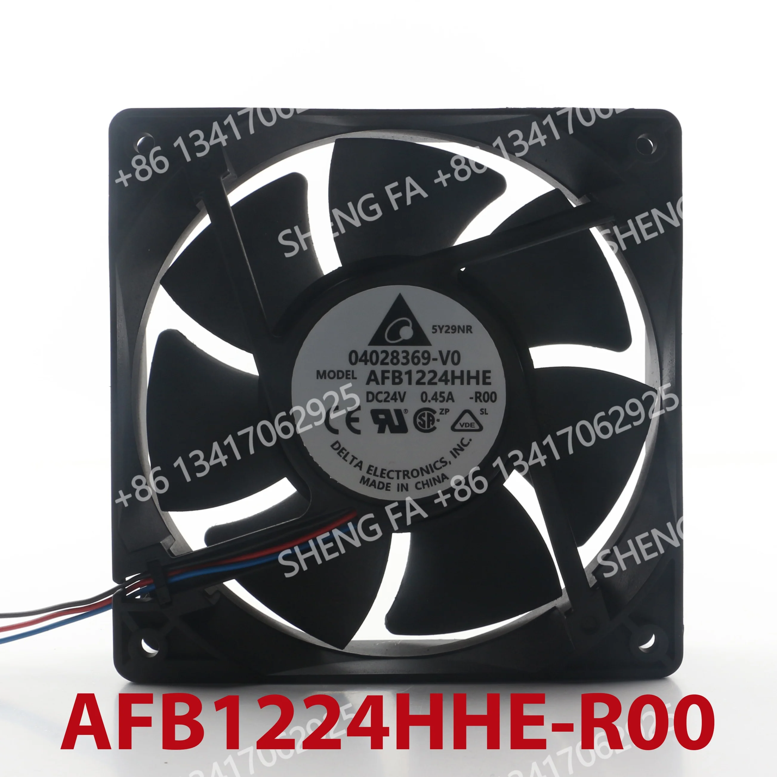 AC EC 12038 120x120x38MM 12CM Delta 12V 48V DC24V 0.45A Double ball inverter Mute Server welder alarm AFB1224HHE-R00 cooling fan